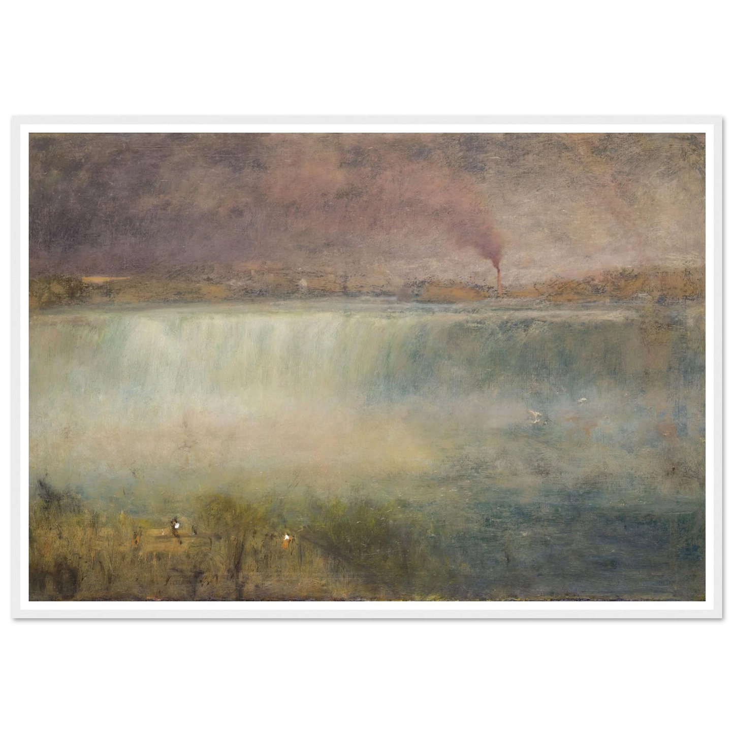 Niagara (1889) Art Print | George Inness - Framed Poster - 30x40 cm / 12x16″ - Black frame