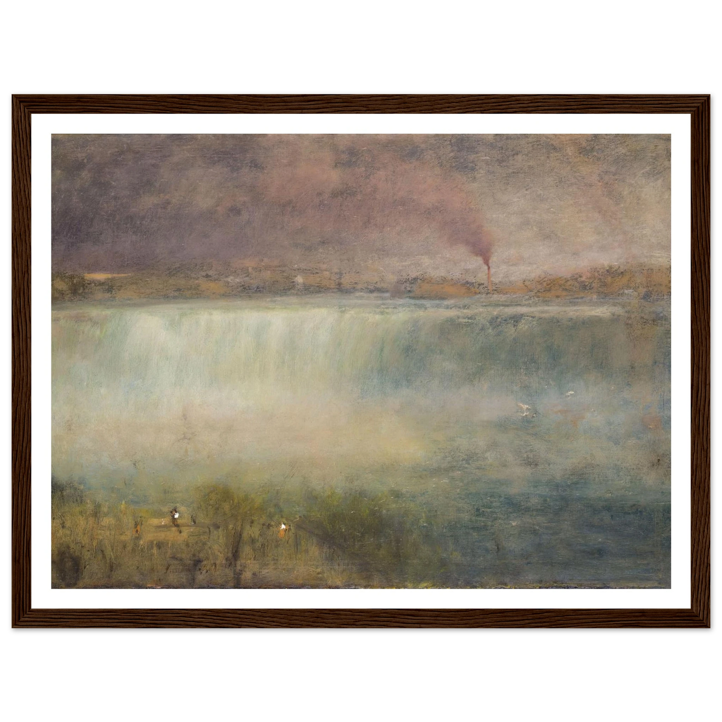 Niagara (1889) Art Print | George Inness - Framed Poster - 30x40 cm / 12x16″ - Black frame