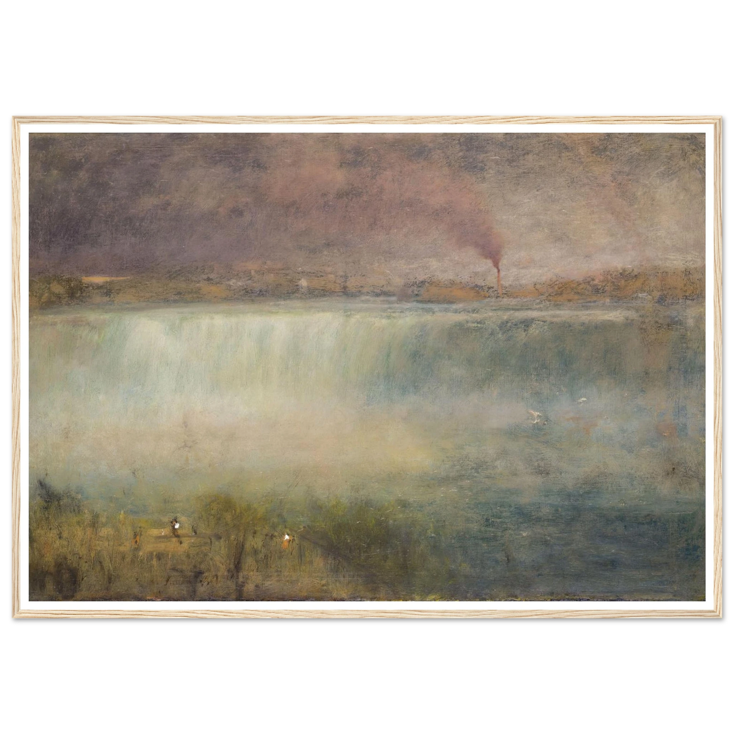 Niagara (1889) Art Print | George Inness - Framed Poster - 30x40 cm / 12x16″ - Black frame