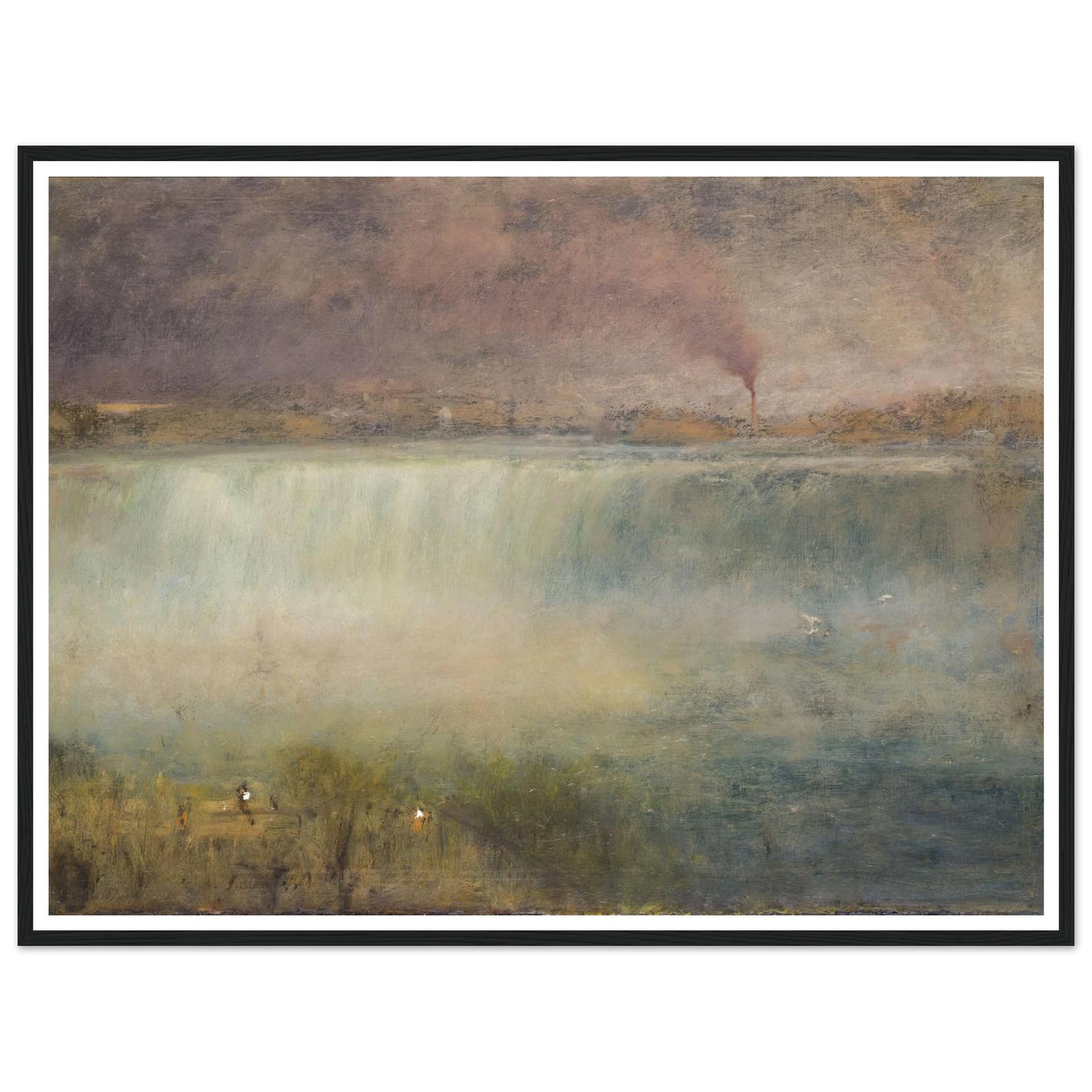 Niagara (1889) Art Print | George Inness - Framed Poster - 30x40 cm / 12x16″ - Black frame