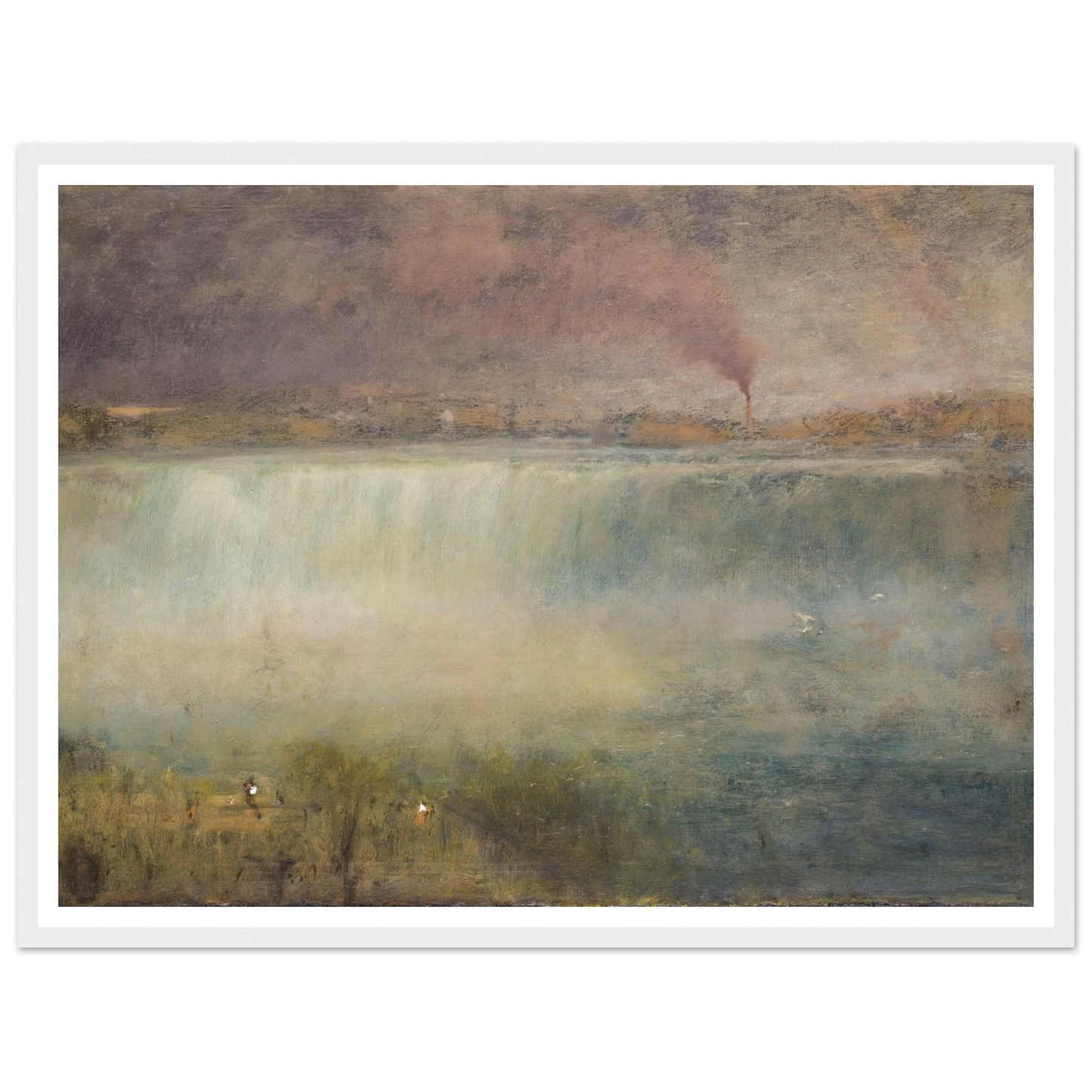 Niagara (1889) Art Print | George Inness - Framed Poster - 30x40 cm / 12x16″ - Black frame
