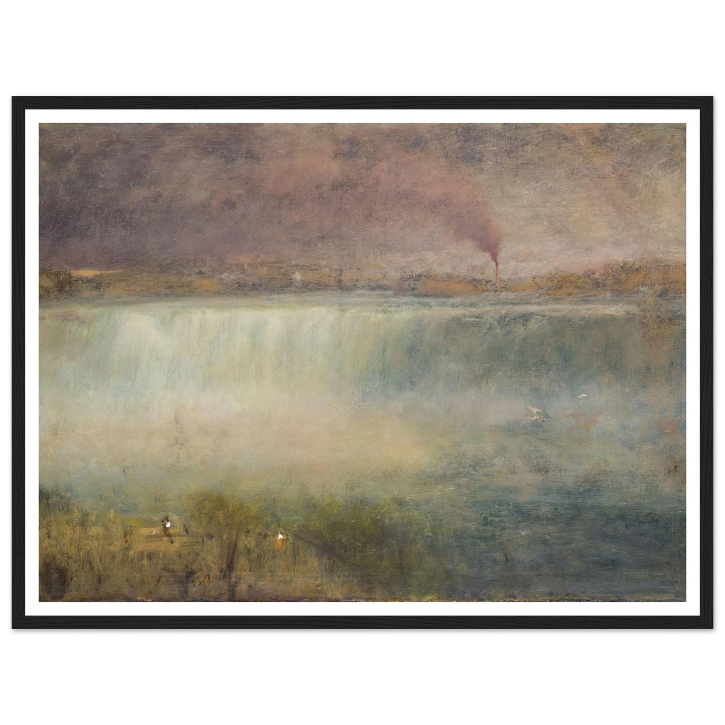 Niagara (1889) Art Print | George Inness - Framed Poster - 30x40 cm / 12x16″ - Black frame