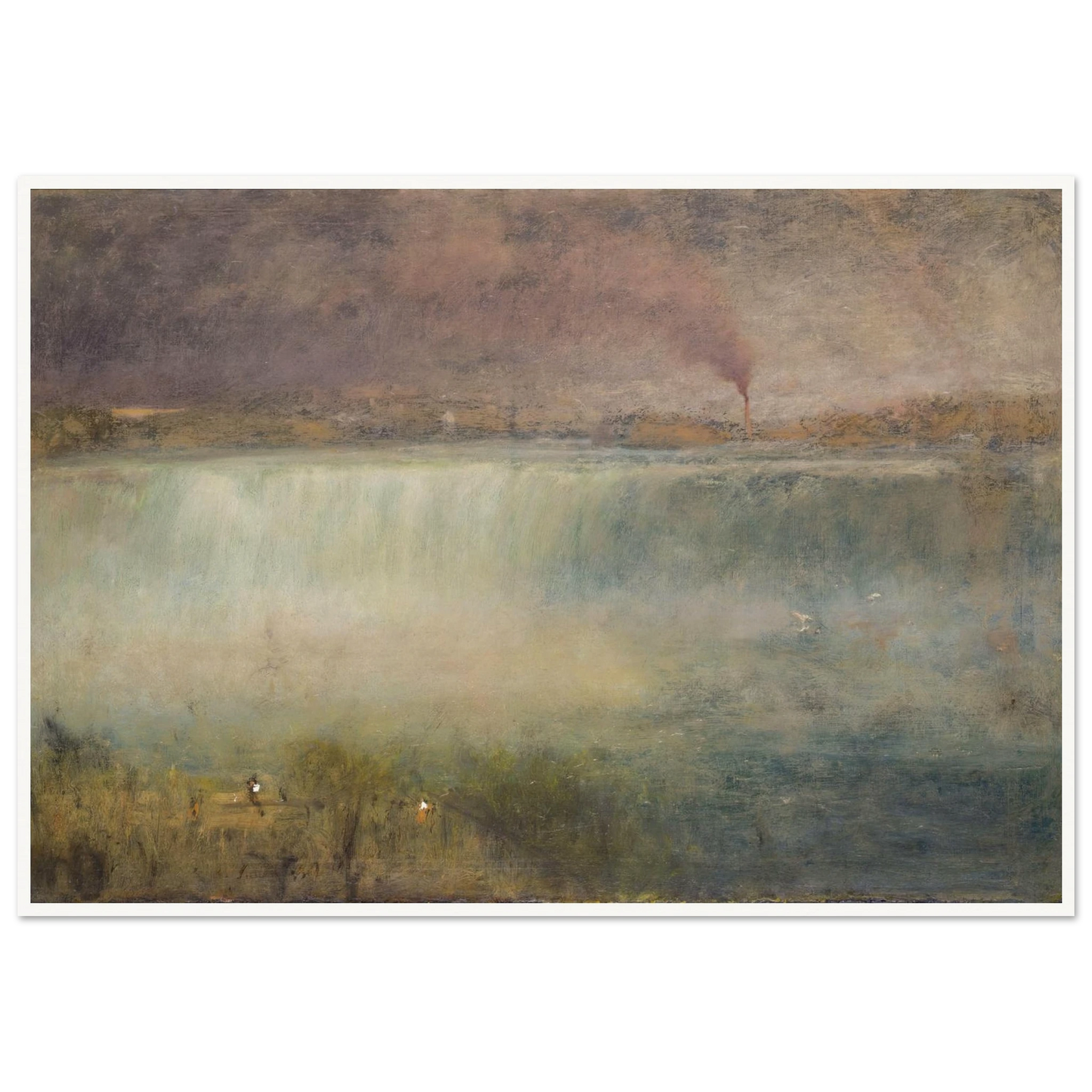 Niagara (1889) Art Print | George Inness - Framed Poster - 30x40 cm / 12x16″ - Black frame