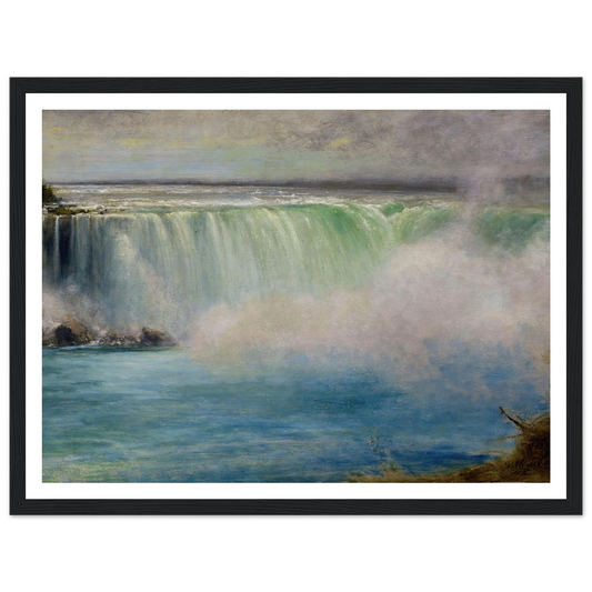 Niagara Falls (1885) Art Print | George Inness - Framed Poster - 30x40 cm / 12x16″ - Black frame