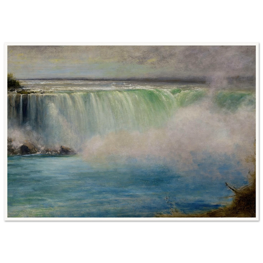 Niagara Falls (1885) Art Print | George Inness - Framed Poster - 30x40 cm / 12x16″ - Black frame