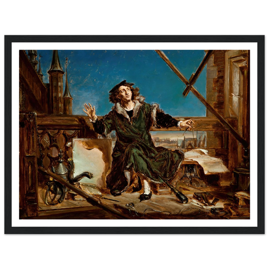 Nicolaus Copernicus (1871) Art Print | Jan Matejko - Framed Poster - 30x40 cm / 12x16″ - Black frame