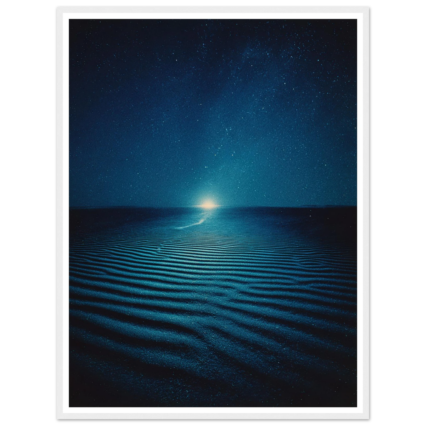 Night Photo Blur - Framed Poster - 30x40 cm / 12x16″ - Black frame