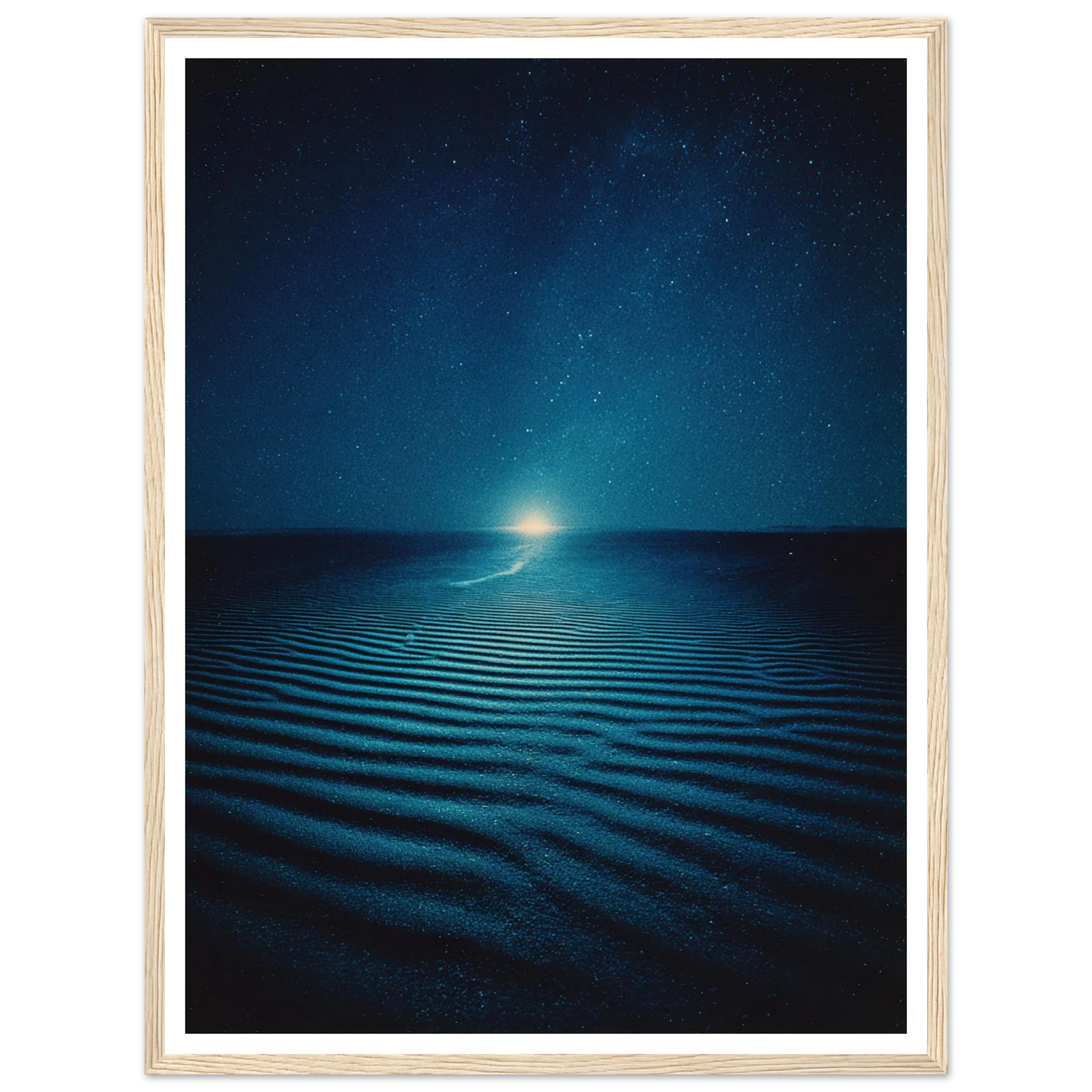 Night Photo Blur - Framed Poster - 30x40 cm / 12x16″ - Black frame