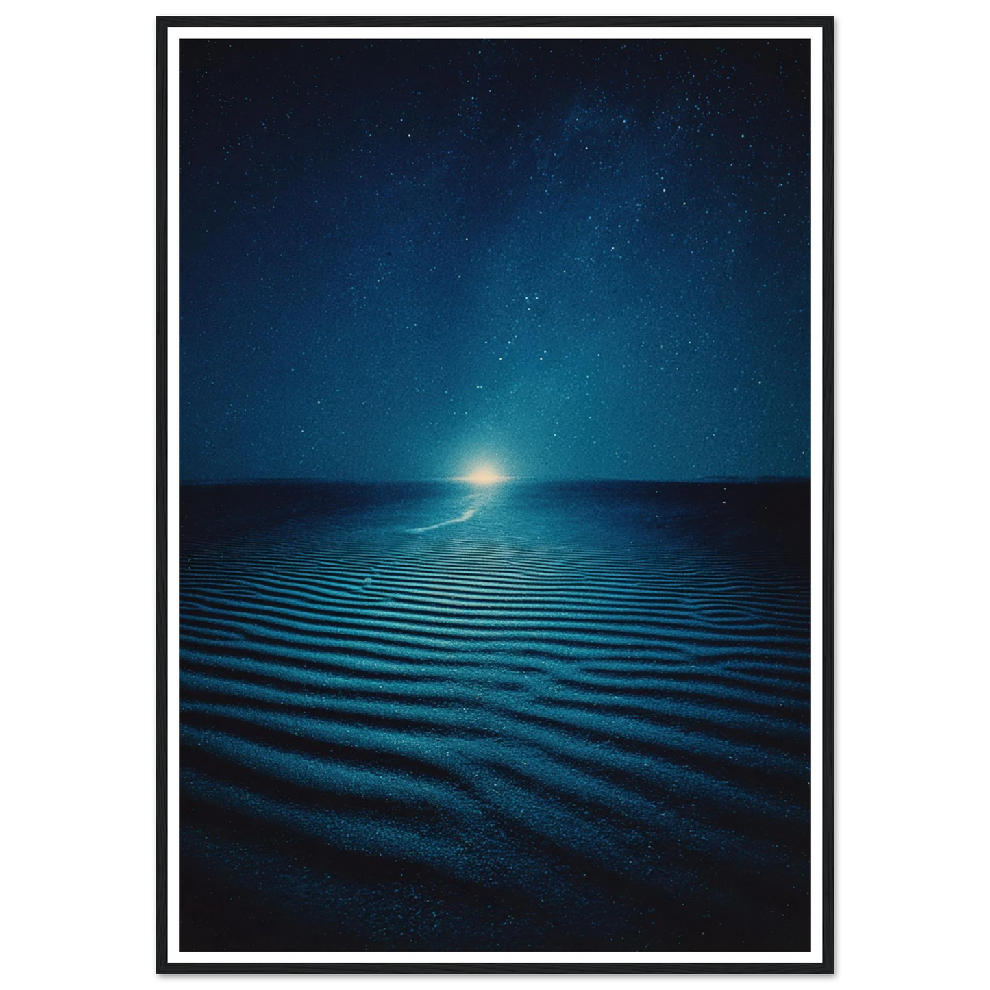 Night Photo Blur - Framed Poster - 30x40 cm / 12x16″ - Black frame