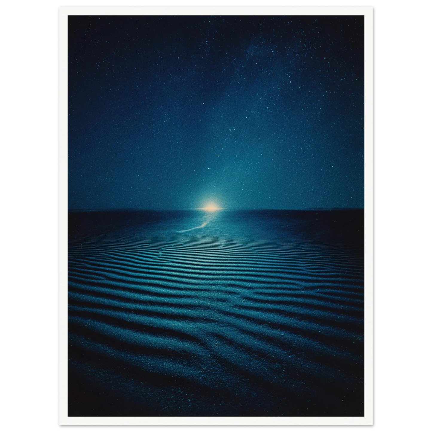 Night Photo Blur - Framed Poster - 30x40 cm / 12x16″ - Black frame