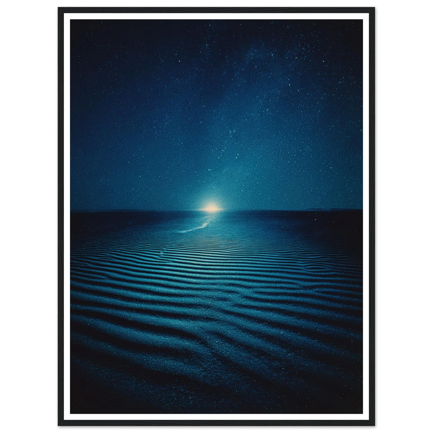 Night Photo Blur - Framed Poster - 30x40 cm / 12x16″ - Black frame