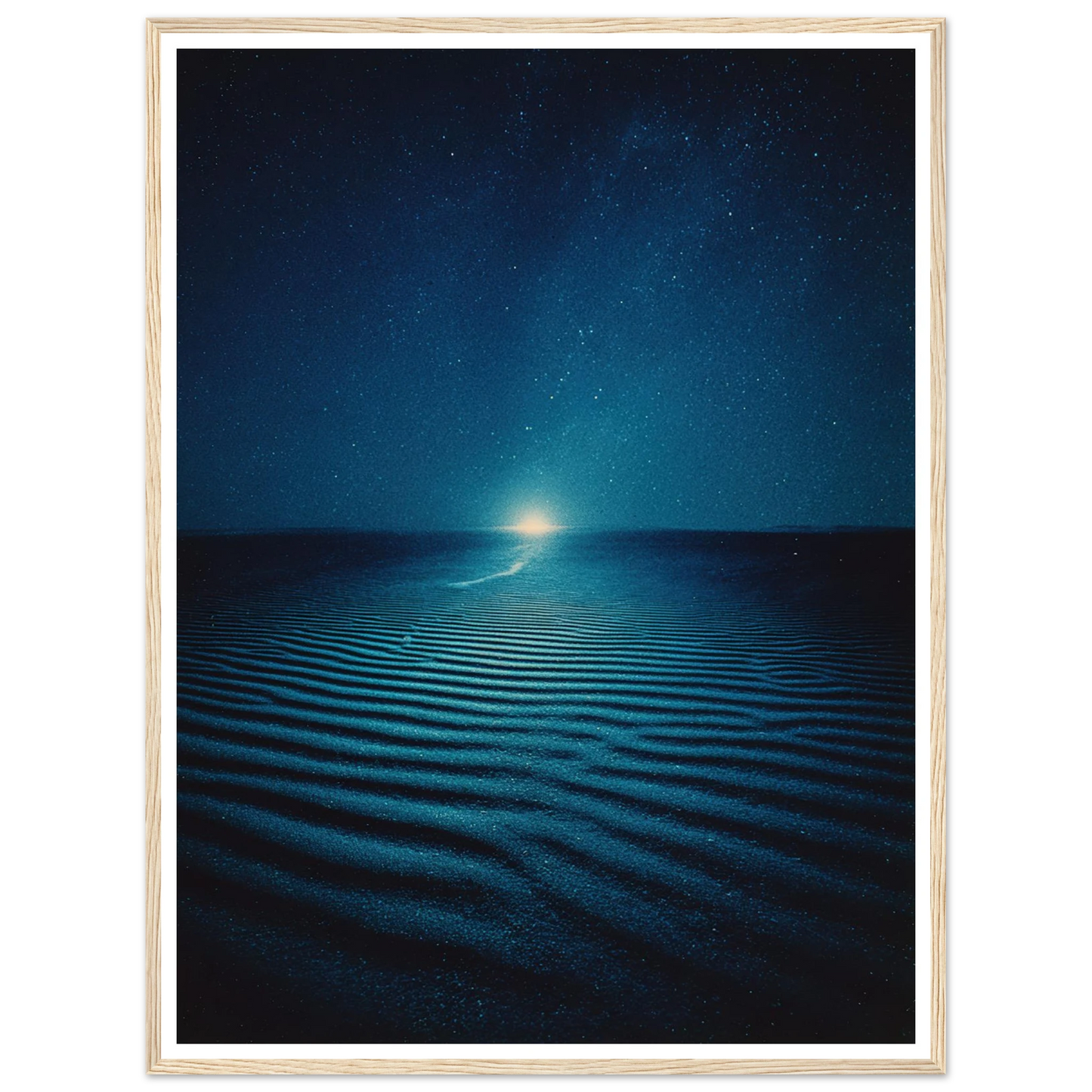 Night Photo Blur - Framed Poster - 30x40 cm / 12x16″ - Black frame