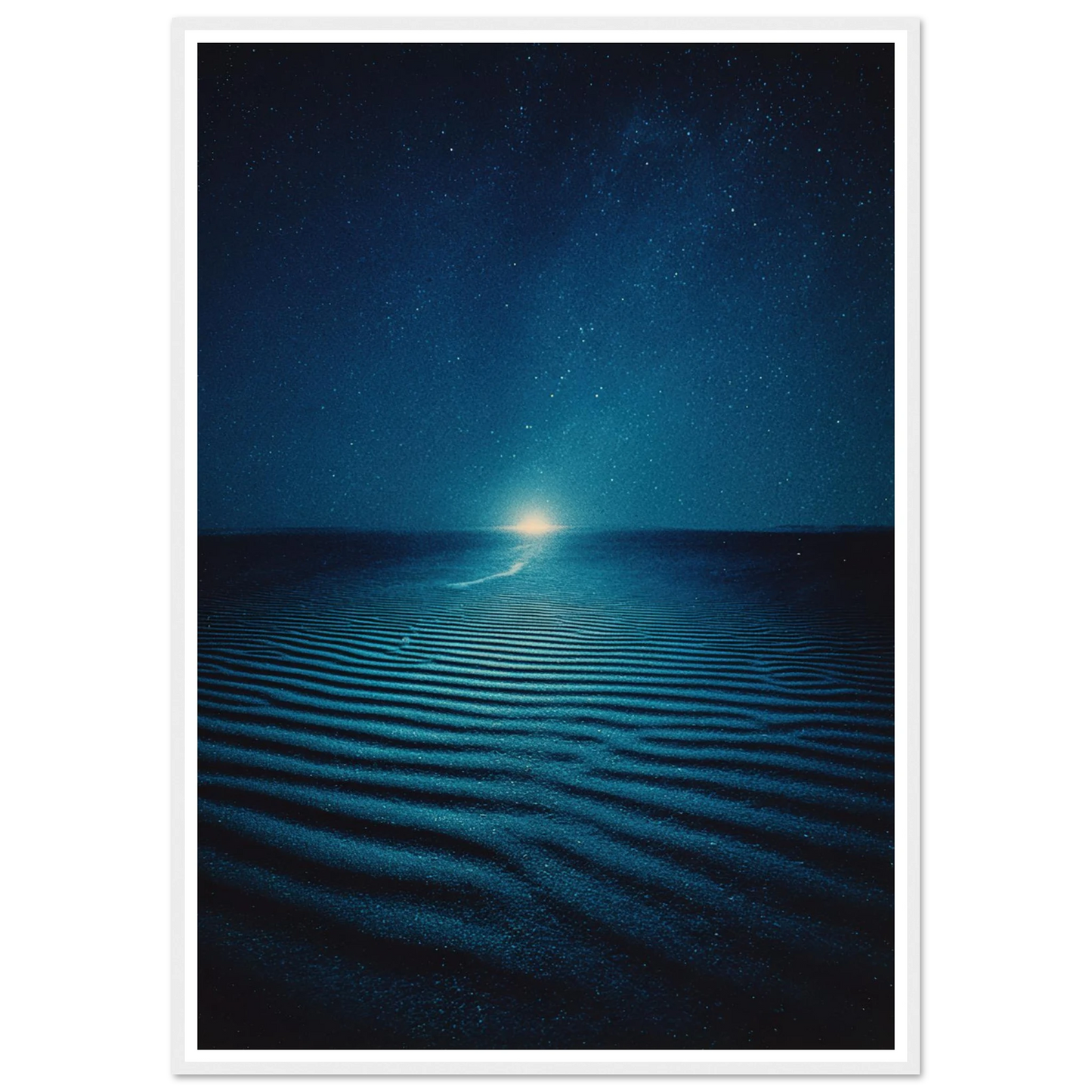 Night Photo Blur - Framed Poster - 30x40 cm / 12x16″ - Black frame