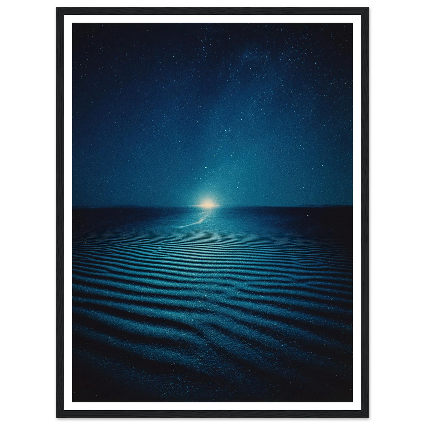 Night Photo Blur - Framed Poster - 30x40 cm / 12x16″ - Black frame