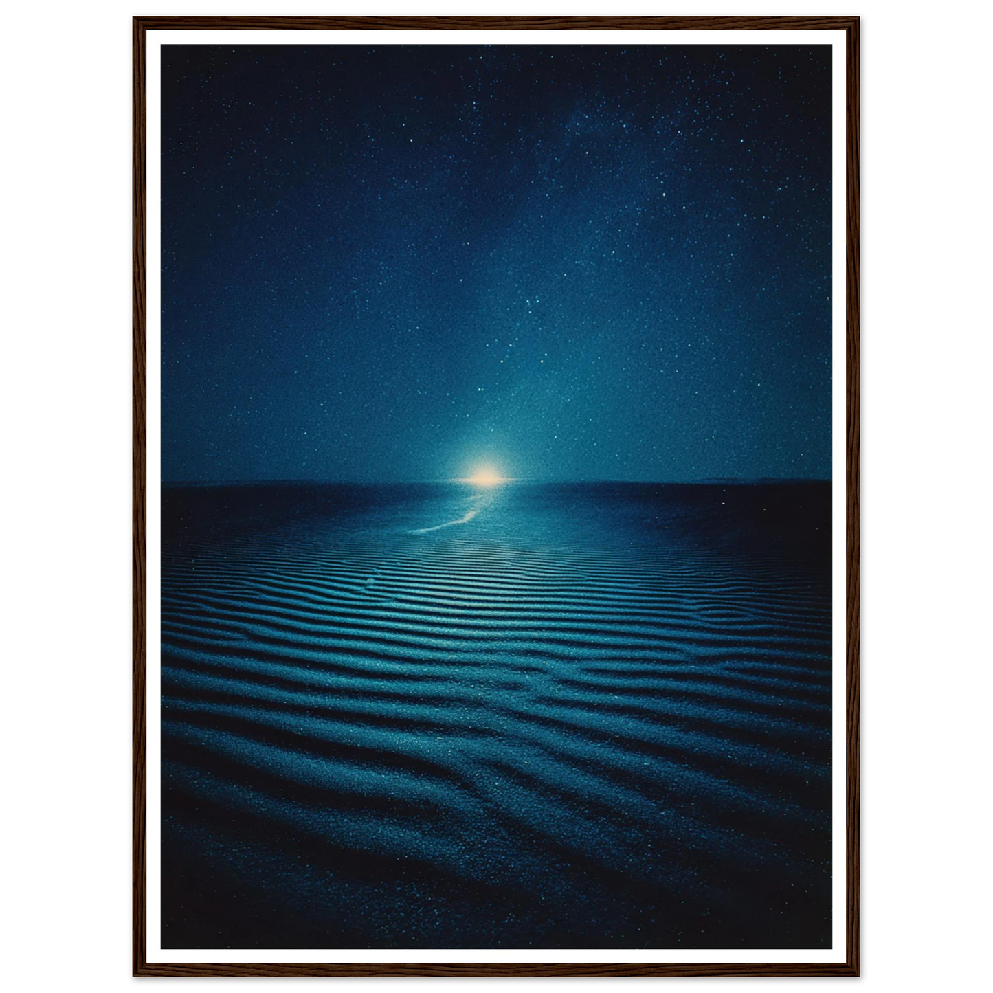 Night Photo Blur - Framed Poster - 30x40 cm / 12x16″ - Black frame