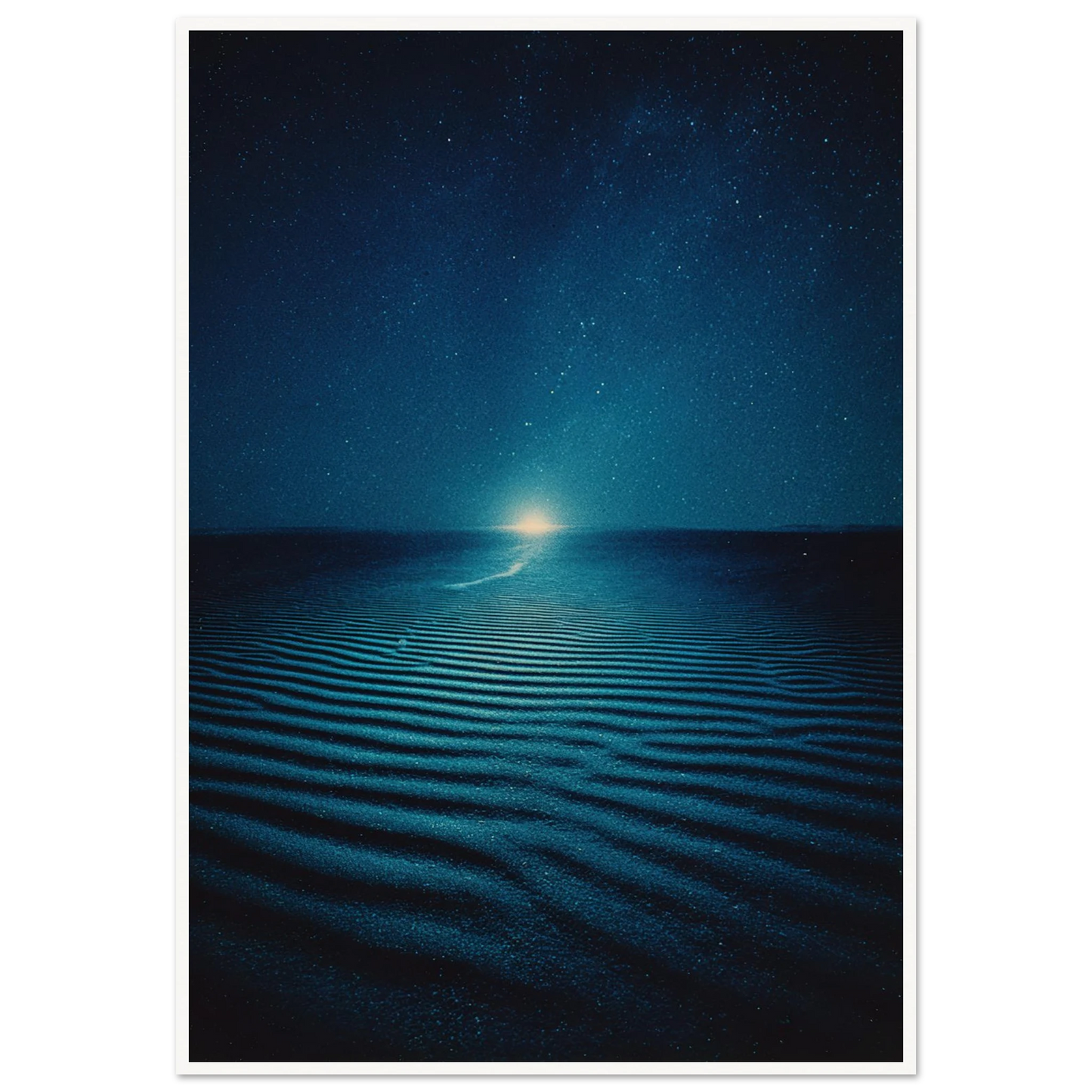 Night Photo Blur - Framed Poster - 30x40 cm / 12x16″ - Black frame
