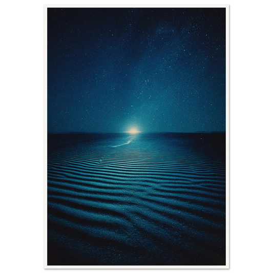Night Photo Blur - Framed Poster - 30x40 cm / 12x16″ - Black frame