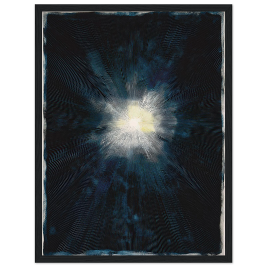 Nova in Midnight - Framed Poster - 30x40 cm / 12x16″ - Black frame