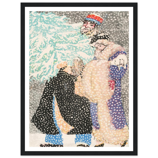 Nr. 901 Weihnachtskarte - Framed Poster - 30x40 cm / 12x16″ - Black frame
