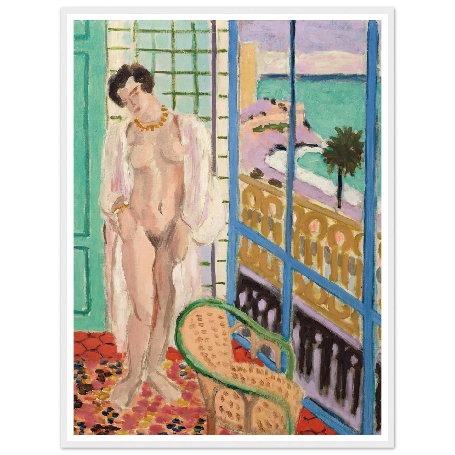 Nu à la fenêtre (1929) Art Print | Henri Matisse - Framed Poster - 30x40 cm / 12x16″ - Black frame