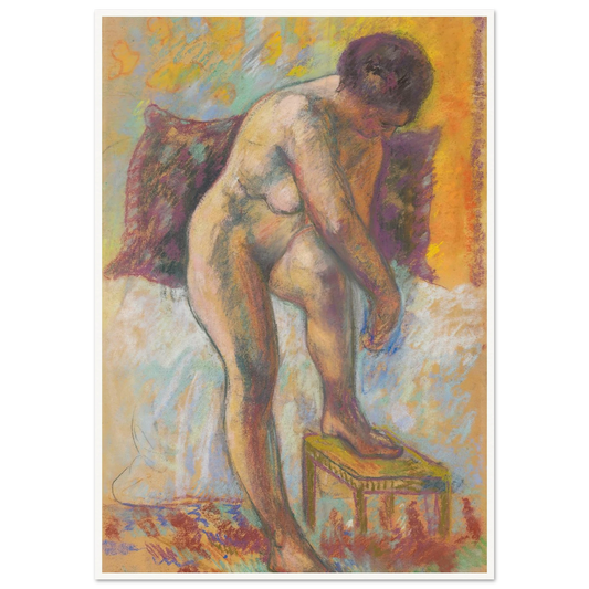 Nu à la toilette (circa 1904) Art Print | Henri Manguin - Framed Poster - 30x40 cm / 12x16″ - Black frame