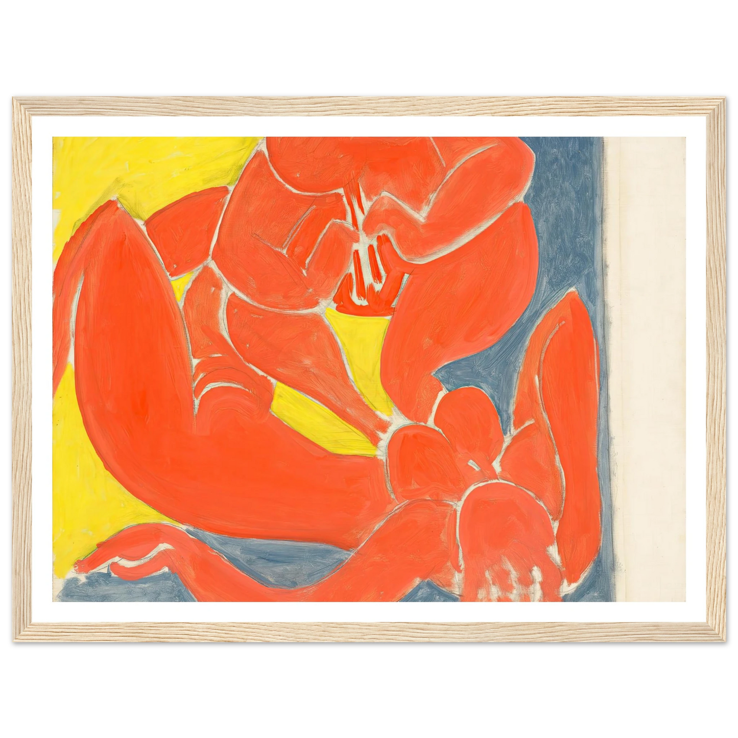 Nymphe et faune rouge (1939) Art Print | Henri Matisse - Framed Poster - 30x40 cm / 12x16″ - Black frame