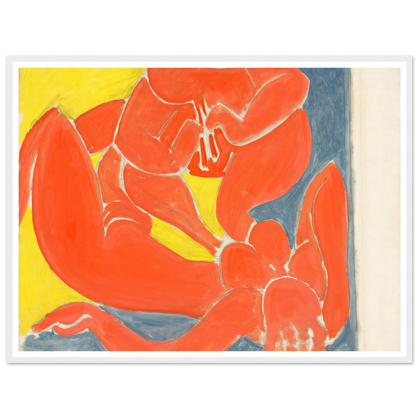 Nymphe et faune rouge (1939) Art Print | Henri Matisse - Framed Poster - 30x40 cm / 12x16″ - Black frame