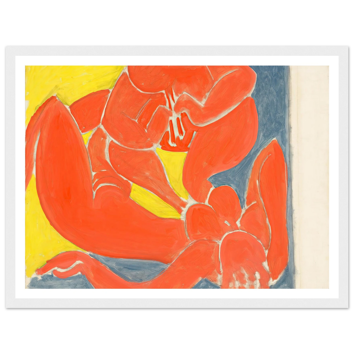 Nymphe et faune rouge (1939) Art Print | Henri Matisse - Framed Poster - 30x40 cm / 12x16″ - Black frame