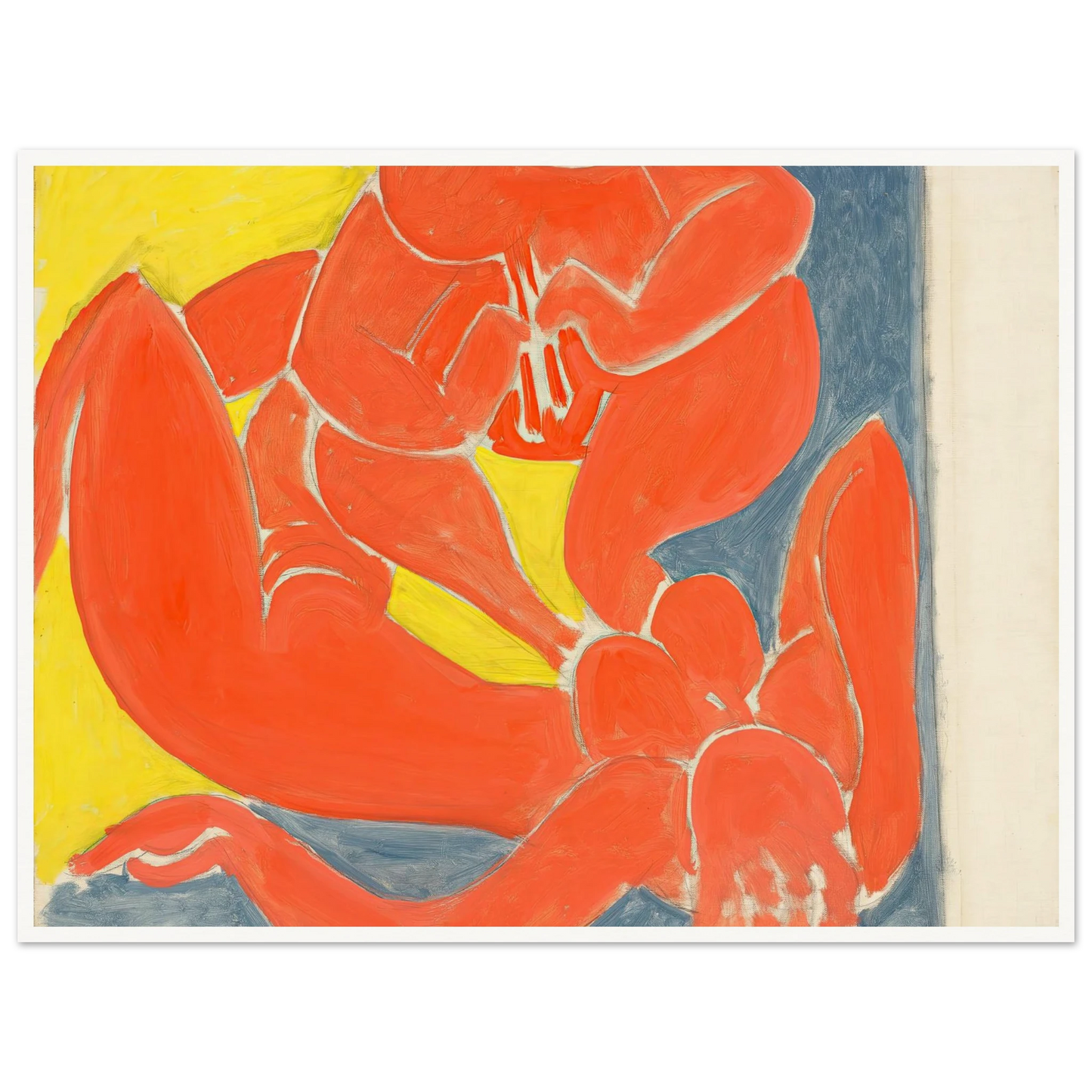 Nymphe et faune rouge (1939) Art Print | Henri Matisse - Framed Poster - 30x40 cm / 12x16″ - Black frame