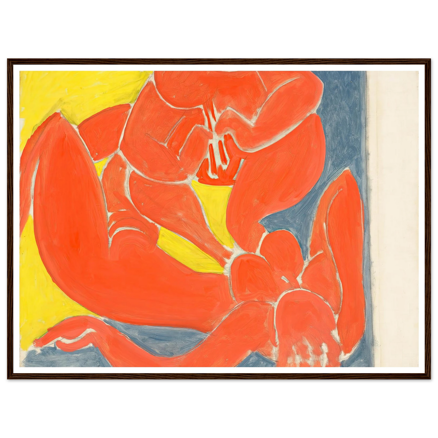 Nymphe et faune rouge (1939) Art Print | Henri Matisse - Framed Poster - 30x40 cm / 12x16″ - Black frame