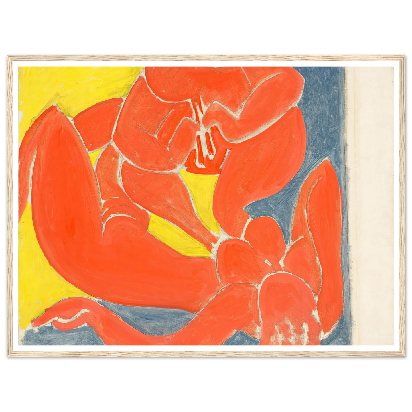 Nymphe et faune rouge (1939) Art Print | Henri Matisse - Framed Poster - 30x40 cm / 12x16″ - Black frame