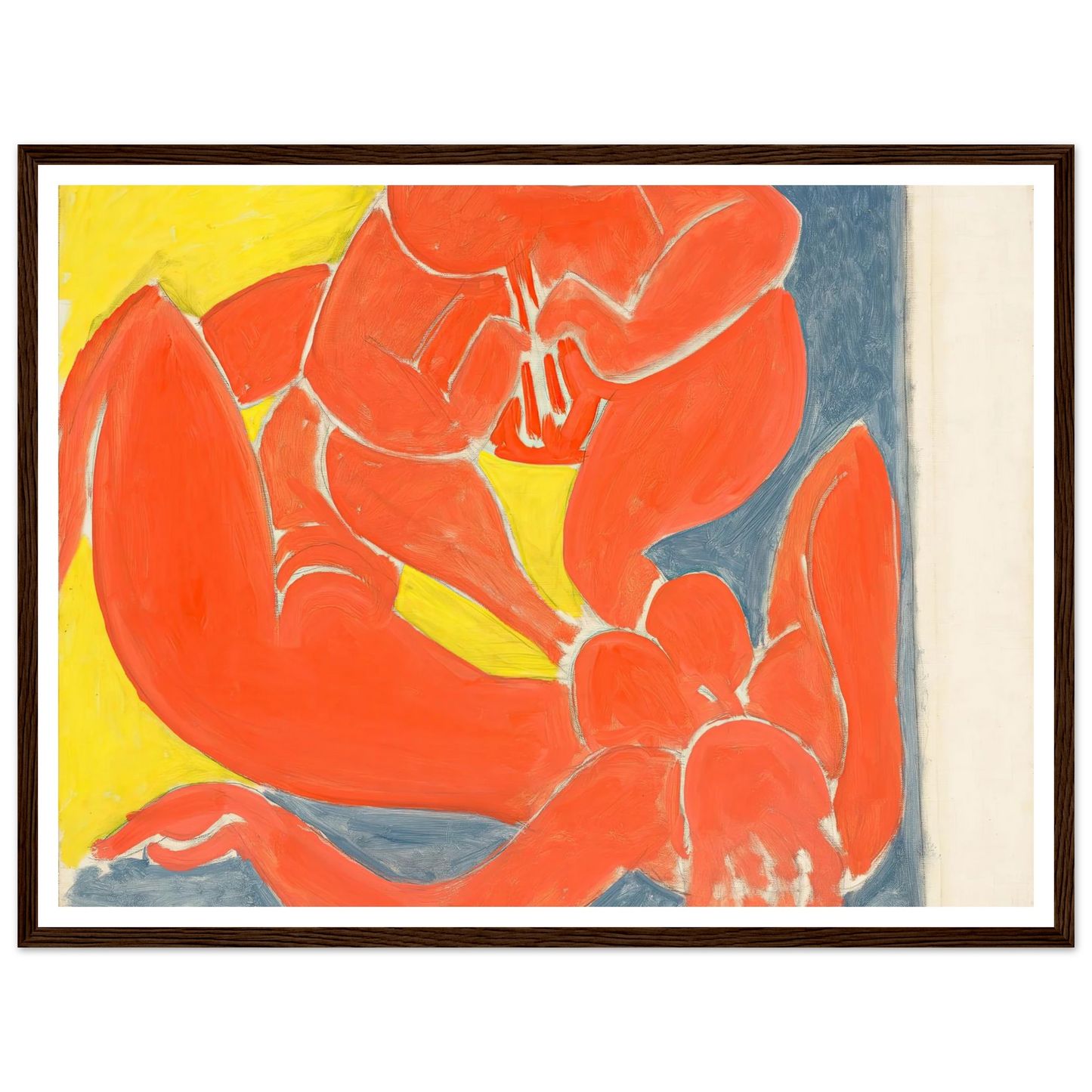 Nymphe et faune rouge (1939) Art Print | Henri Matisse - Framed Poster - 30x40 cm / 12x16″ - Black frame