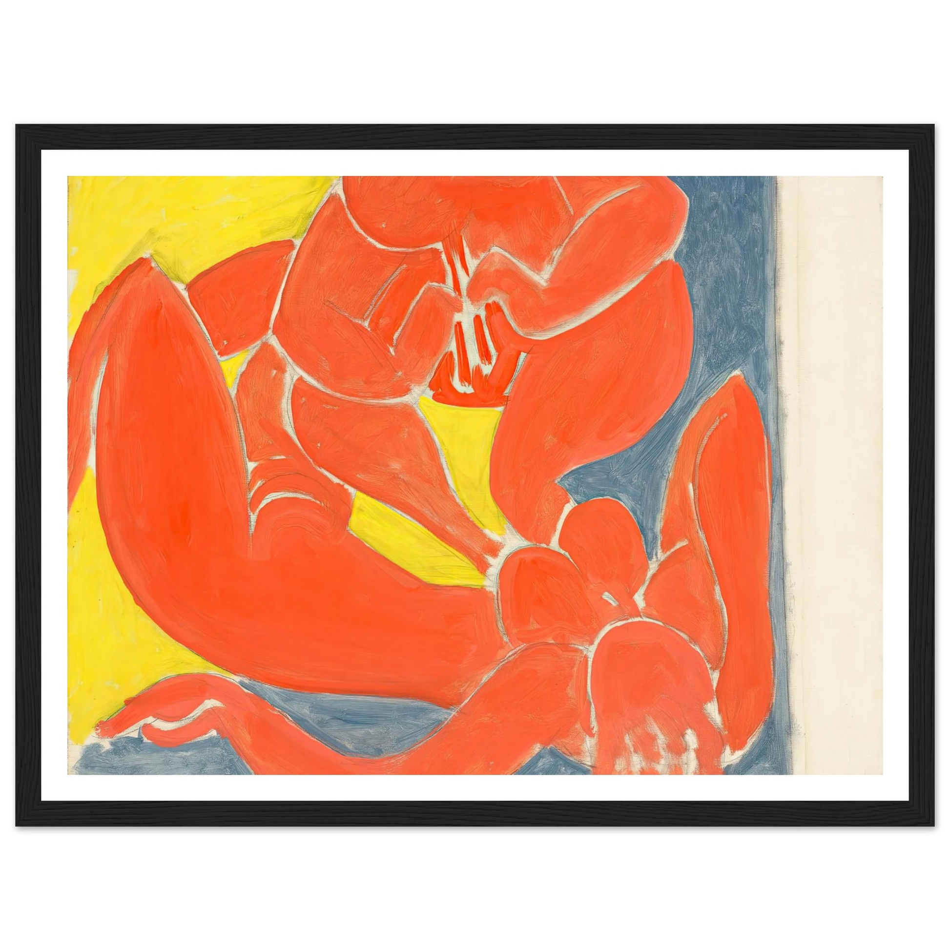 Nymphe et faune rouge (1939) Art Print | Henri Matisse - Framed Poster - 30x40 cm / 12x16″ - Black frame