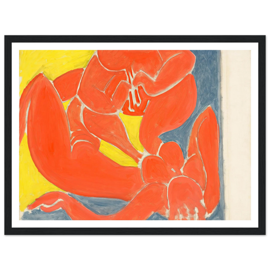 Nymphe et faune rouge (1939) Art Print | Henri Matisse - Framed Poster - 30x40 cm / 12x16″ - Black frame