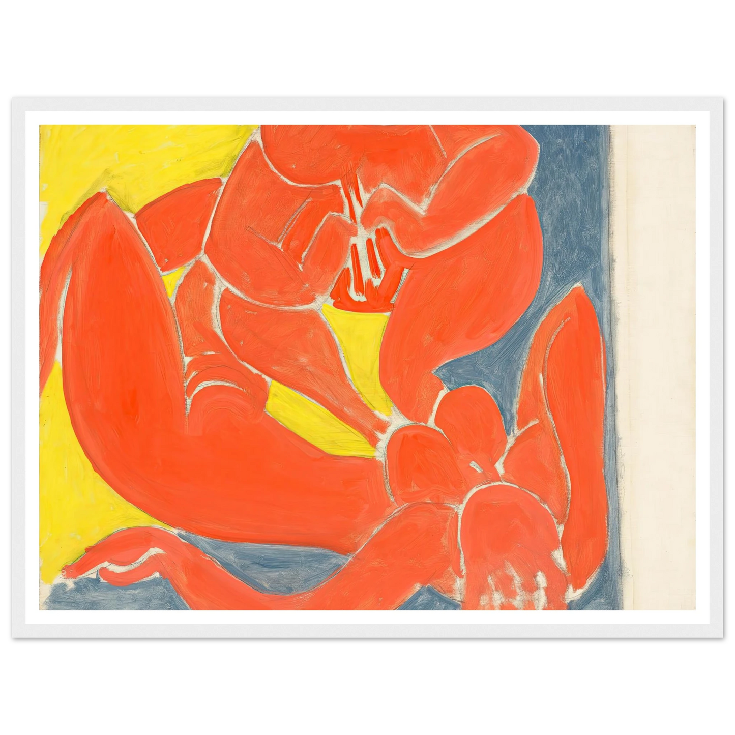 Nymphe et faune rouge (1939) Art Print | Henri Matisse - Framed Poster - 30x40 cm / 12x16″ - Black frame