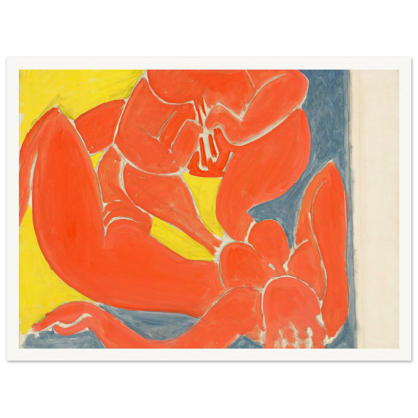 Nymphe et faune rouge (1939) Art Print | Henri Matisse - Framed Poster - 30x40 cm / 12x16″ - Black frame
