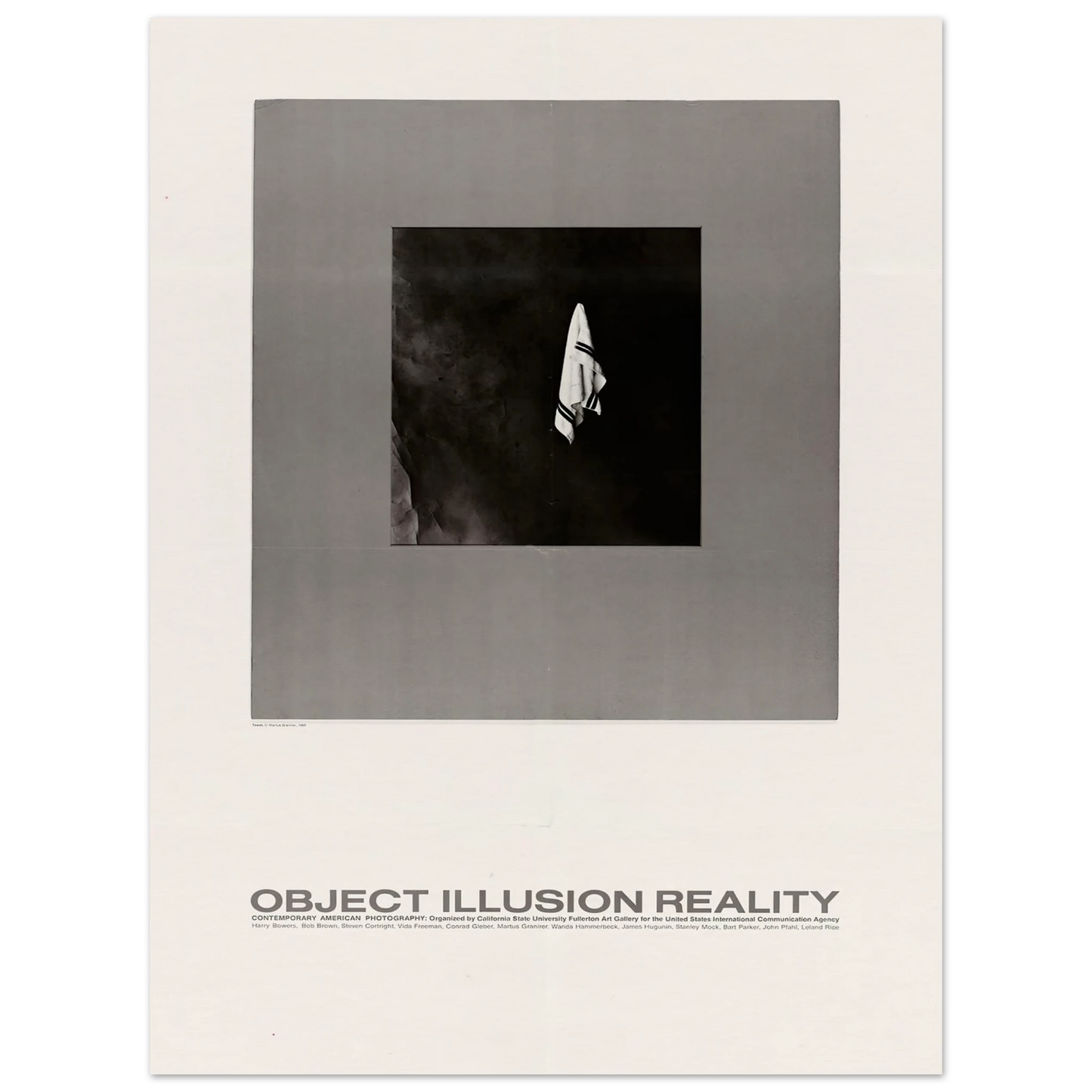 Object Illusion Reality Art Print | US Information Agency - Framed Poster - 30x40 cm / 12x16″ - Black frame