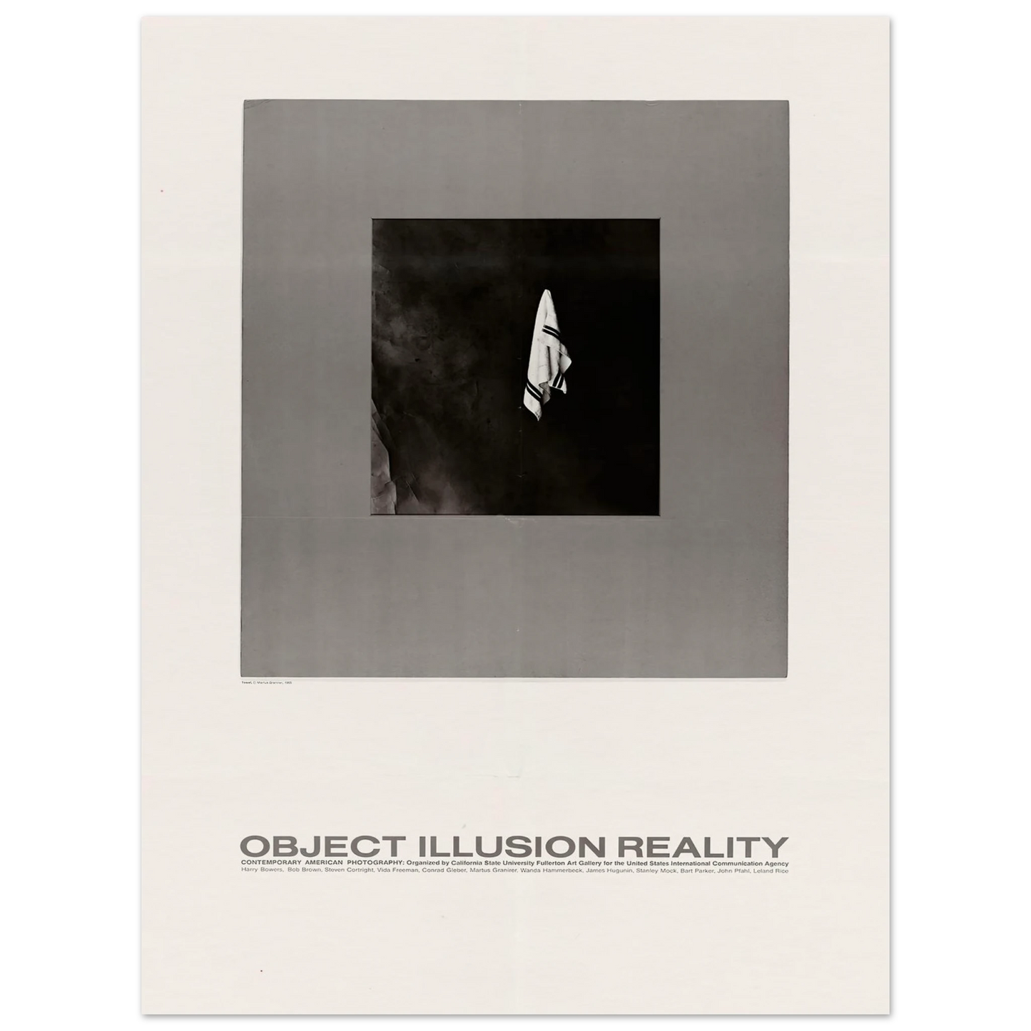 Object Illusion Reality Art Print | US Information Agency - Framed Poster - 30x40 cm / 12x16″ - Black frame