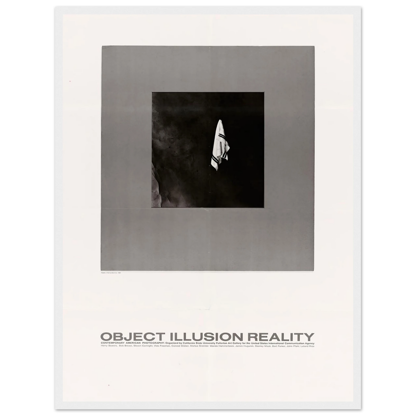 Object Illusion Reality Art Print | US Information Agency - Framed Poster - 30x40 cm / 12x16″ - Black frame