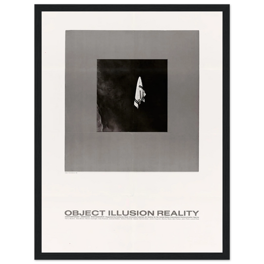 Object Illusion Reality Art Print | US Information Agency - Framed Poster - 30x40 cm / 12x16″ - Black frame
