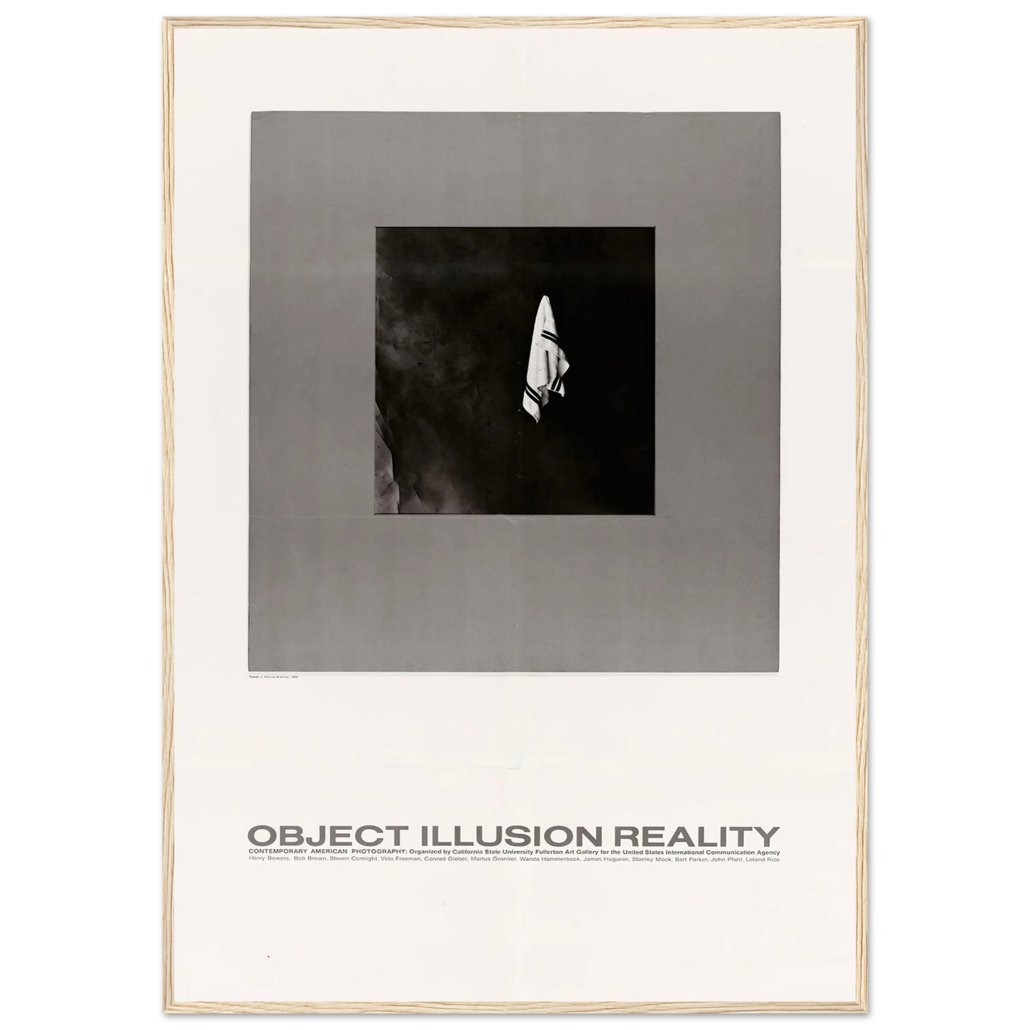 Object Illusion Reality Art Print | US Information Agency - Framed Poster - 30x40 cm / 12x16″ - Black frame