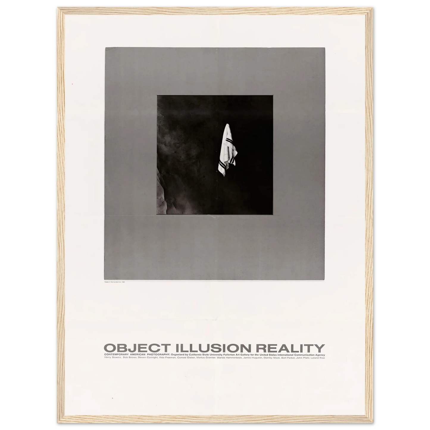 Object Illusion Reality Art Print | US Information Agency - Framed Poster - 30x40 cm / 12x16″ - Black frame