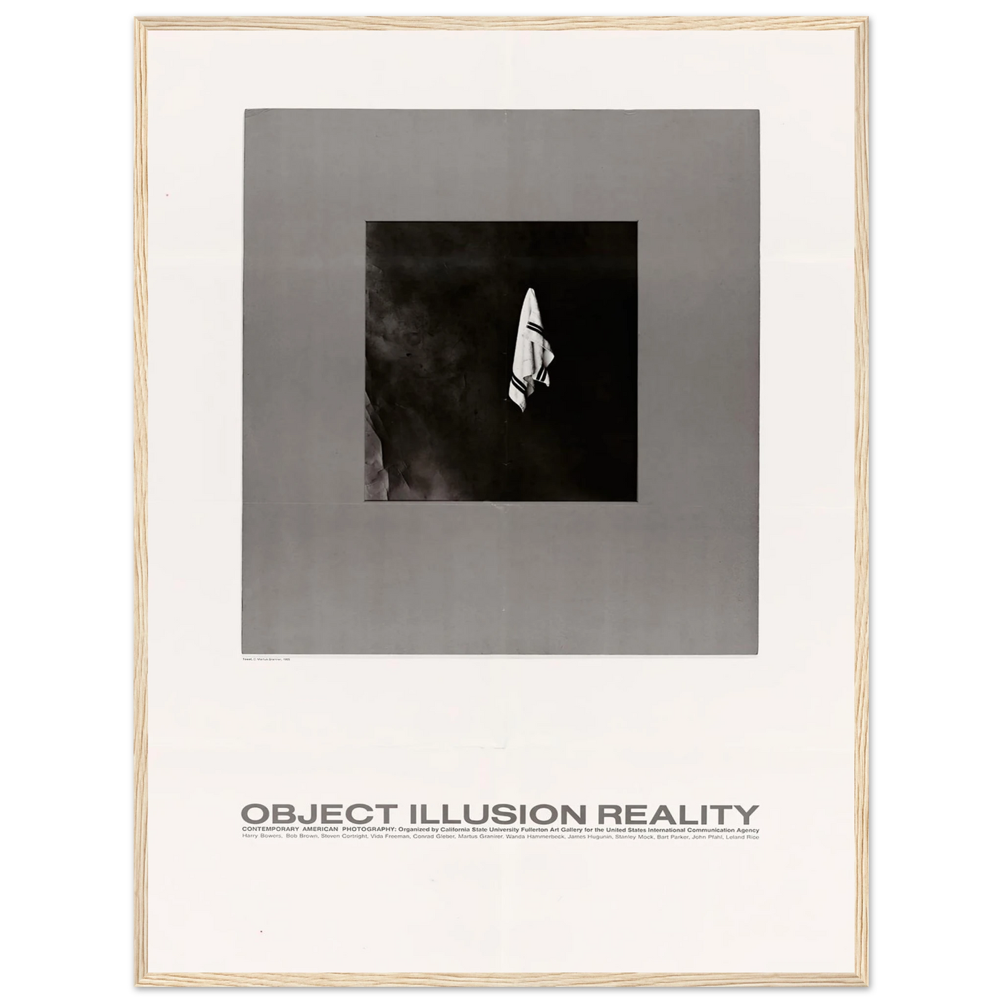 Object Illusion Reality Art Print | US Information Agency - Framed Poster - 30x40 cm / 12x16″ - Black frame