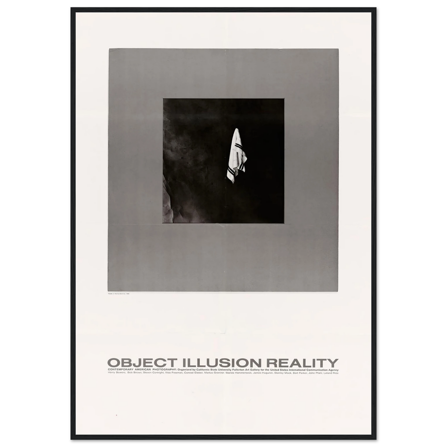 Object Illusion Reality Art Print | US Information Agency - Framed Poster - 30x40 cm / 12x16″ - Black frame