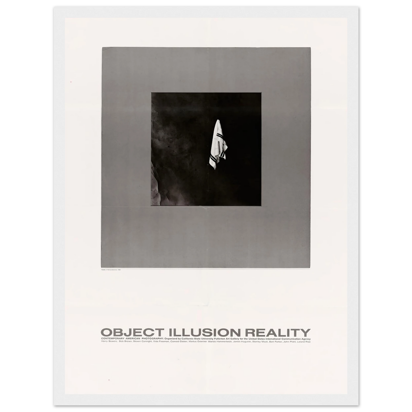 Object Illusion Reality Art Print | US Information Agency - Framed Poster - 30x40 cm / 12x16″ - Black frame