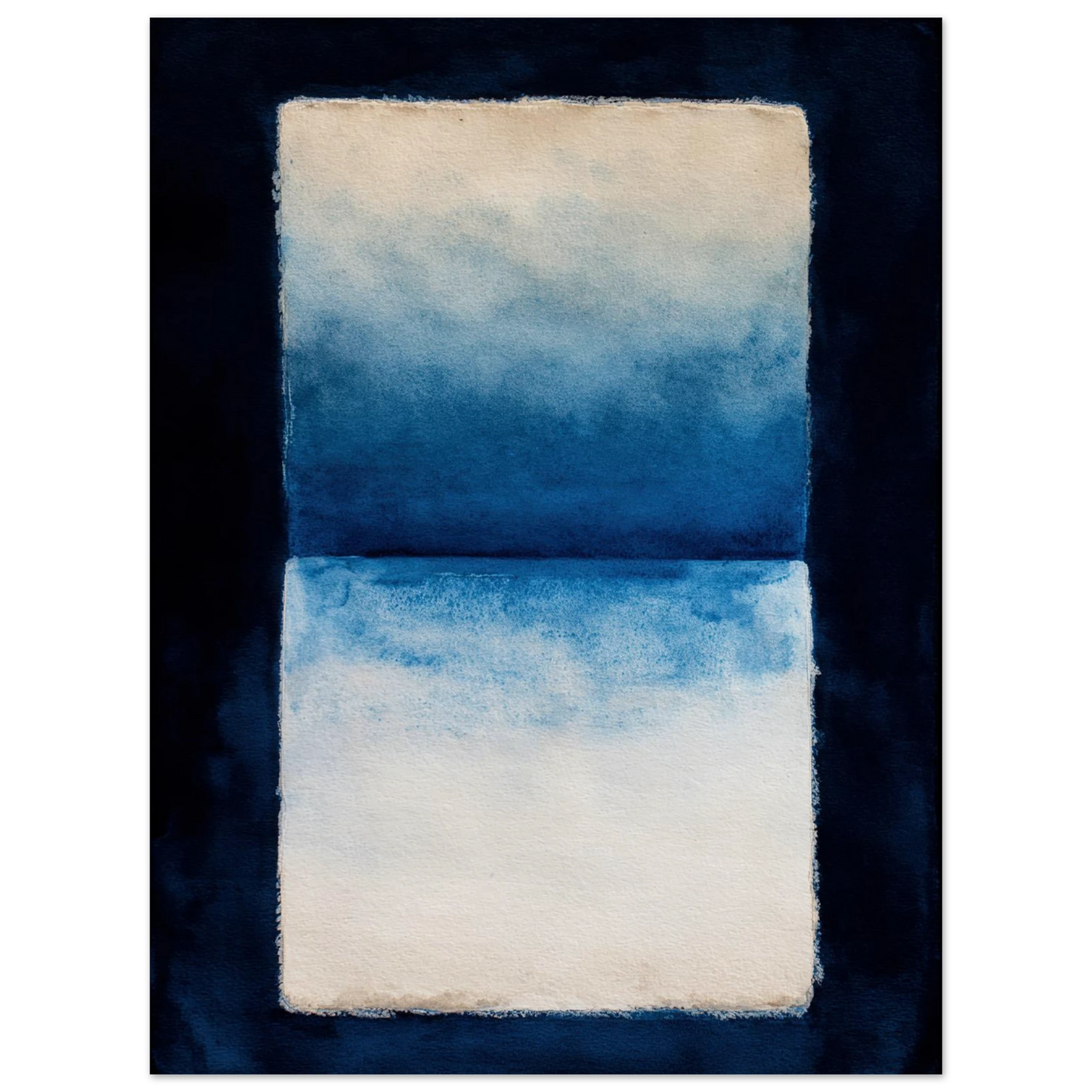 Oceanic Triptych - Framed Poster - 30x40 cm / 12x16″ - Black frame