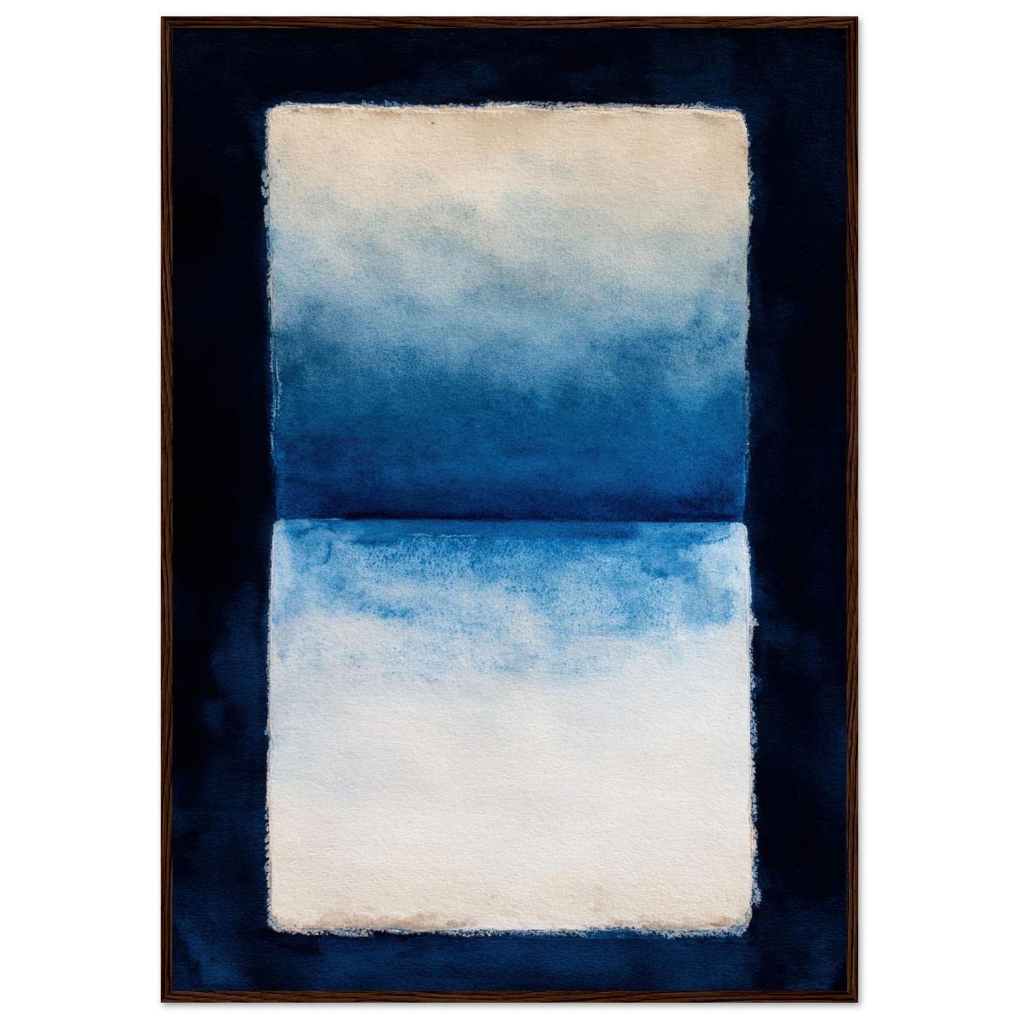 Oceanic Triptych - Framed Poster - 30x40 cm / 12x16″ - Black frame