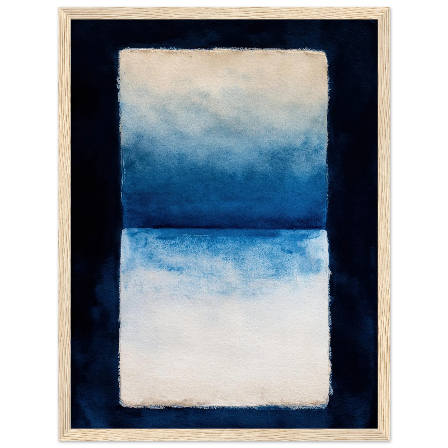 Oceanic Triptych - Framed Poster - 30x40 cm / 12x16″ - Black frame