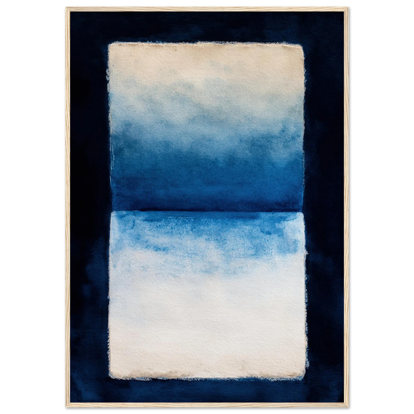 Oceanic Triptych - Framed Poster - 30x40 cm / 12x16″ - Black frame