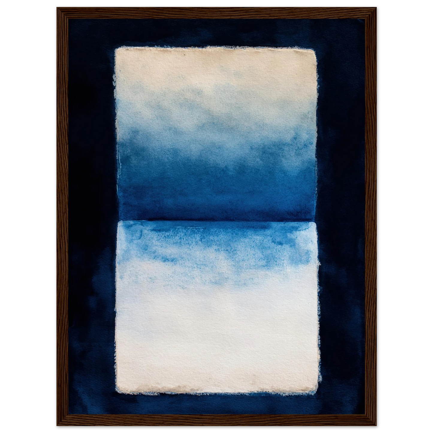 Oceanic Triptych - Framed Poster - 30x40 cm / 12x16″ - Black frame